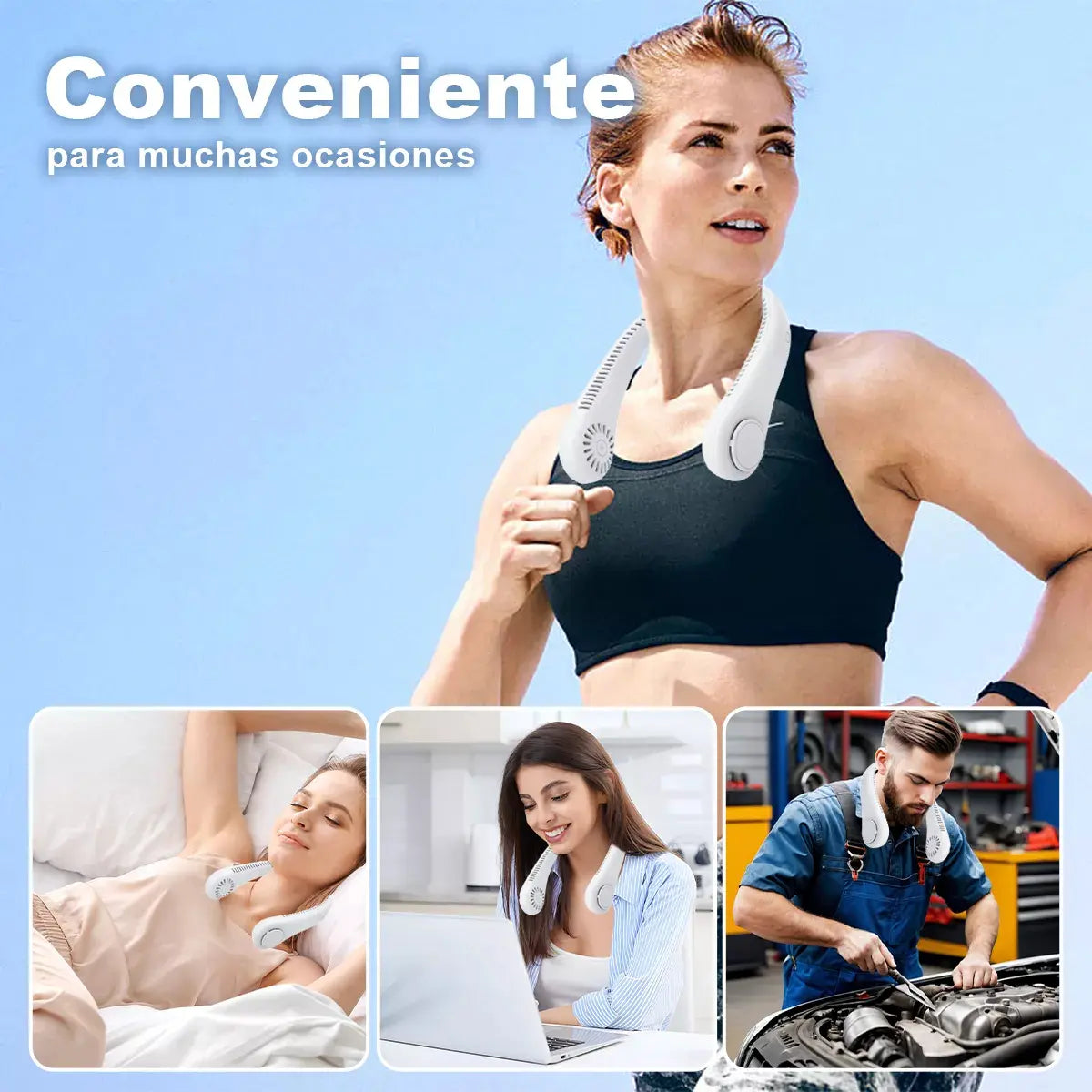 Ventilador de cuello portátil