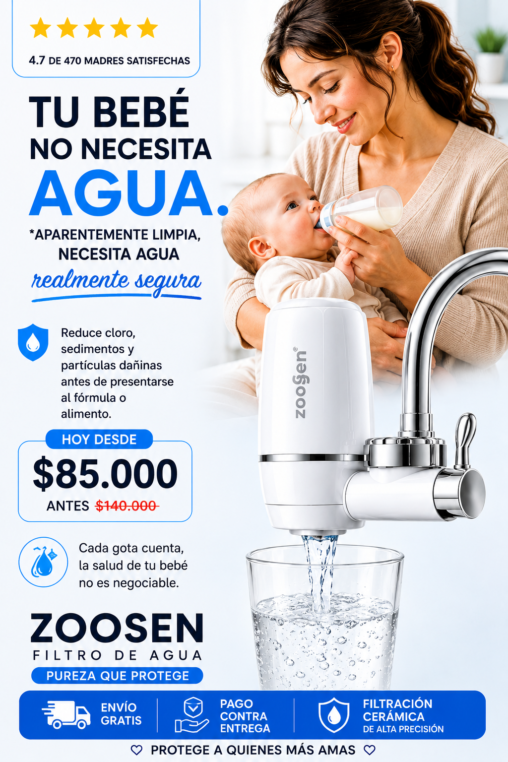 FILTRO DE AGUA ZOOSEN